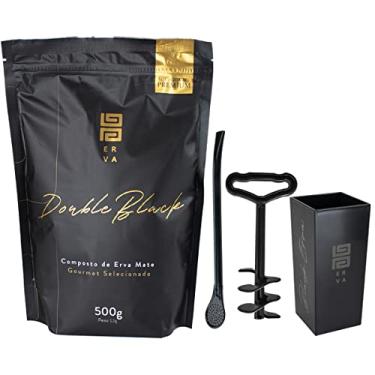 Imagem de KIT TERERÉ CUIA DE ACRILICO 270ML + BOMBA EPOX + BLACK ERVA 500G + EXTRATOR (Double Black)