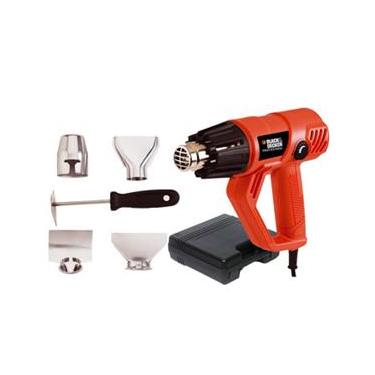 Imagem de Soprador Térmico Black&Decker HG2000K c/ 2 Bocais, Espátula, Removedor de Pintura e Maleta Plástica - 1.800W