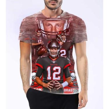 Imagem de Camisa Camiseta Tom Brady Futebol Americano Quarterback 10 - Estilo Kr