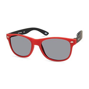 Imagem de Skechers Boys' SEA9081 Square Sunglasses, Matte red, 47mm