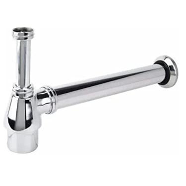 Imagem de Sifão Metálico Com Copo Para Banheiro Cromado