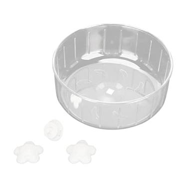 Imagem de Tnfeeon Roda de hamster, rodas de corrida silenciosas de hamster de 16 cm, gaiola transparente silenciosa, exercício hamster brinquedo para hamsters, gerbiles, ratos ou outros animais pequenos