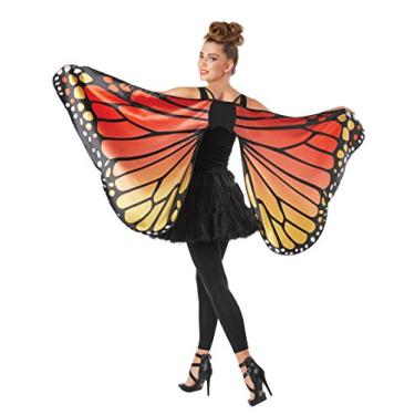 Imagem de Seasons Asas de capa de borboleta monarca adulto, tamanho único, Multicor, One Size
