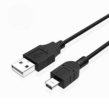 Imagem de Cabo carregador USB para mini para controle PS3 – Cabo de transferência de dados de carregamento compatível com controle Sony PlayStation PS3/PS3 Slim SixAxis, GoPro Hero 3, Hero 4 USB