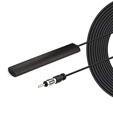 Imagem de Bingfu Antena de rádio FM AM estéreo para carro, suporte adesivo, antena oculta para veículos, caminhões, SUV, estéreo, unidade de cabeça de painel, receptor de mídia de CD, amplificador de áudio e