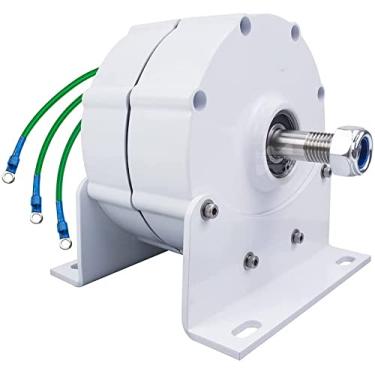 Imagem de 10000W AC 12V 24V Gerador permanente de ímãs Turbina eólica sem engrenagem para o motor diesel Diy gerador diy,48v
