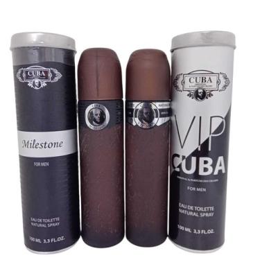 Imagem de Perfume Cuba Vip Masculino Importado + Cuba Milestone Importado 100 Ml