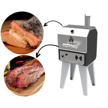 Imagem de Churrasqueira Pit Smoker Hotbox Pezinho Alto - PRETO