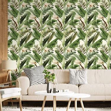 Imagem de Papel de Parede Adesivo Lavável Flora Tropical