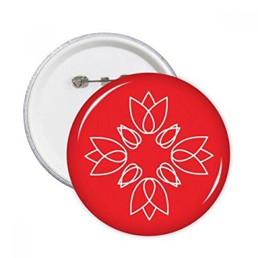 Imagem de Linha de plantas de flores, padrão de flor, alfinetes, emblema, decoração de roupas, 5 peças, presente