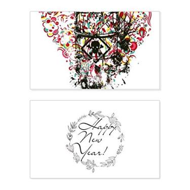Imagem de Graffiti Street Heart Art Ilustration Pattern New Year Festival Greeting Card Bless Message Gift