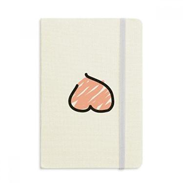 Imagem de Caderno de desenho rosa divertido da Just Peach com capa dura em tecido oficial