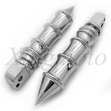 Imagem de NBX- Substituição de Spike Bamboo Footpeg para Compatível com Passageiros 2018 posteriores Softail Slim FLSL Breakout FXBR