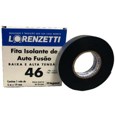 Imagem de Fita Isolante Lorenzetti Alto Fusão - 19mm x 5 Metros - AF-5M-N