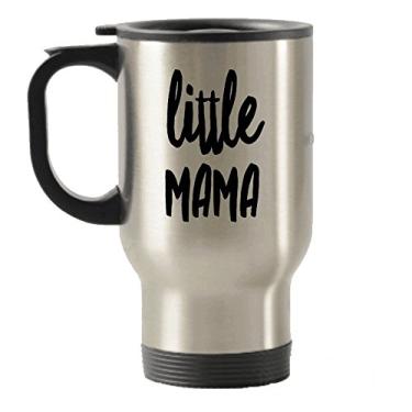 Imagem de Caneca Little Mama – Caneca de viagem para a mamãe – Ideia de presente única – Chá chocolate quente