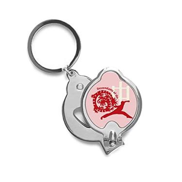 Imagem de Cortador de unhas de dedo descendente Kungfu do dragão chinês chinês, tesoura de aço inoxidável