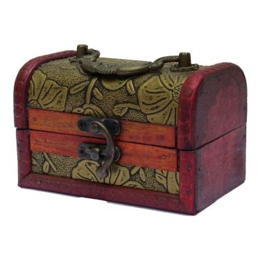 Imagem de Bau Porta Treco Guarda Joia Caixa Organizadora Brinco Colar