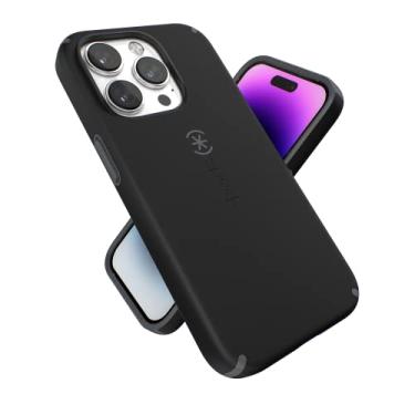 Imagem de Speck Capa CandyShell Pro para iPhone 14 Pro, modelo de 6,1 polegadas, preto/cinza ardósia