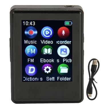 Imagem de Leitor de MP3 com Bluetooth 5.0, tela 1,77, alta fidelidade, qualidade de som, reprodutor de MP3 e MP4 para crianças com alto-falante, gravação de rádio FM, presentes para crianças