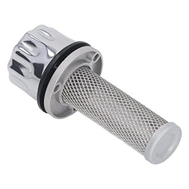 Imagem de EVTSCAN Filtro de substituição de óleo hidráulico para reservatório de óleo, filtro de aço carbono para montagem de tampa de respiro para carro, veículo, escavadeira, trator de flange, instalação de flange de 28 mm