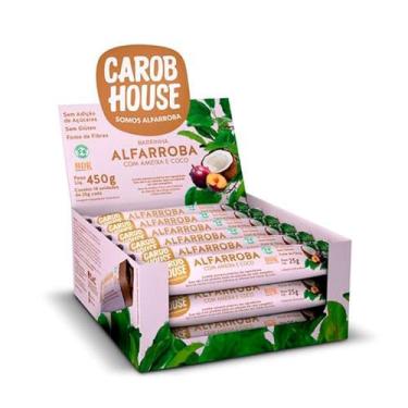 Imagem de Carob House Barra Alfarroba Ameixa e Coco 25g Dp C/ 18 Un