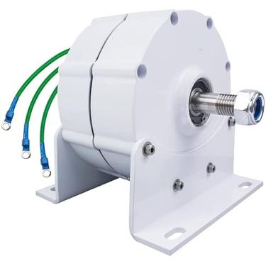 Imagem de Gerador de vento de ímã permanente de nova energia, 5000W 12V/24V Gerador de ímã permanente sem engrenagem para turbina eólica horizontal diy,12v