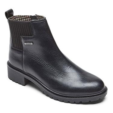 Imagem de Rockport Bota feminina impermeável Ryleigh Gore Chelsea, Preto Wp, 6