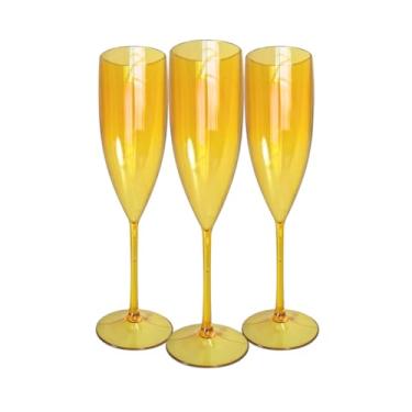 Imagem de 12 Taças De Champanhe Acrílico Cristal 160ml Chandon Espumante Chandon (Dourado)