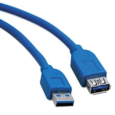 Imagem de Tripp Lite Cabo de extensão USB 3.0 super velocidade de 5 Gbps (macho para fêmea) 3 metros, azul (U324-010) 3 m
