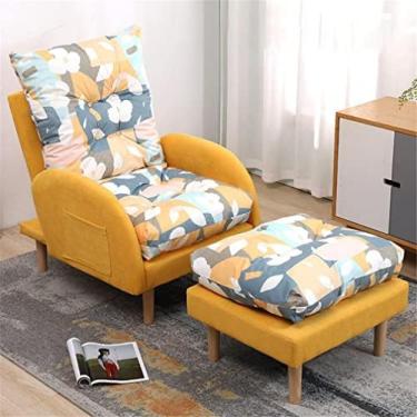 Imagem de Poltrona reclinável de sofá ajustável com apoio para os pés, cadeira de sofá de 3 posições, cadeiras reclináveis, poltrona reclinável para sala de estar, quarto, carga de 150 kg, B