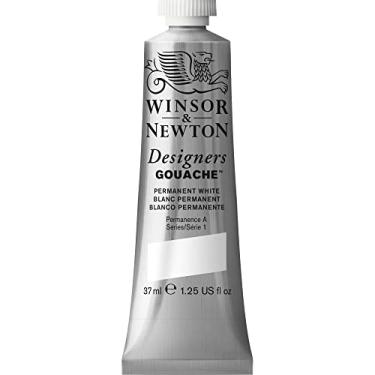 Imagem de Winsor & Newton Guache de designer, tubo de 37 ml (35,4 g), branco permanente