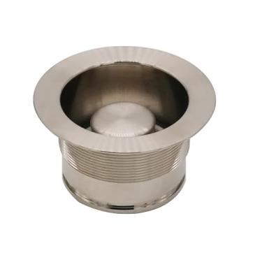 Imagem de Westbrass D2105-20 3-1/2" EZ-Mount Flange e rolha de drenagem para eliminação de resíduos de pia de latão, 1 unidade, aço inoxidável