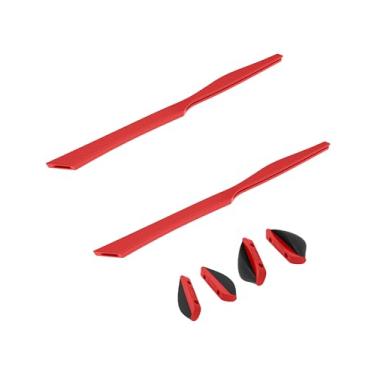 Imagem de SAUCER Kit de borracha de substituição para hastes e protetores de nariz para Oakley Chainlink OO9158 | Óculos de sol Chainlink Asian Fit (AF) OO9252 - Vermelho