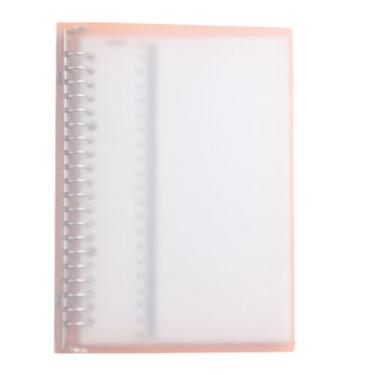 Imagem de Caderno de folha solta com clipe de metal PP, grade de estudante, linha horizontal, folha solta inglesa, substituível, núcleo interno, bloco de notas espessas - B5 (grade) - 2 peças