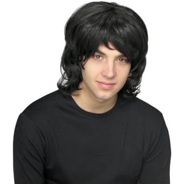 Imagem de Rubie's Peruca masculina Duck Hunting Season e barba, Preto, tamanho nico