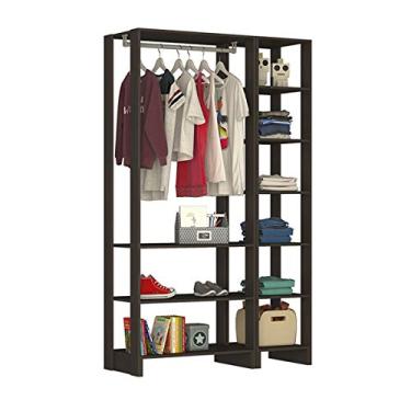 Imagem de Guarda Roupa Closet 09 Prateleiras Yes EY101.104 Grafite Intenso Nova Mobile