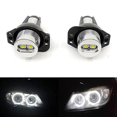 Imagem de Xinctai Lâmpada LED Angel Eyes Halo Anel Marcador de Farol Compatível com BMW E90 E91 2006 2007 2008 Pre-Facelift, Pre-LCI 325i, 325xi, 328i, 328xi, 330i, 330xi, 335i, 335xi (Luz branca)