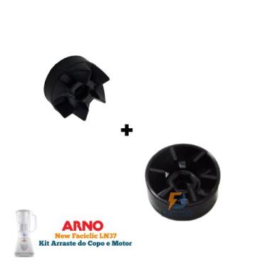 Imagem de Kit de Arraste do Motor e Do Copo Liquidificador Arno New Faciclic LN3