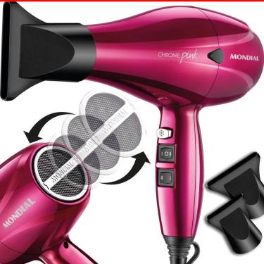 Imagem de Secador Profissional Mondial Chrome 2000w Pink SC-33 Íon