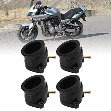 Imagem de Carburador Intaking Manifold Boot, 4Pcs Motocicleta Carb Joint para FZS1 FZ-1 04-05 / FZS1000 FAZER 01-05, 100% Novo, de e Fácil de Instalar