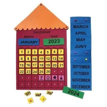 Imagem de Calendário Em Inglês Painel Para Sala De Aula - Criativa Educativos, V