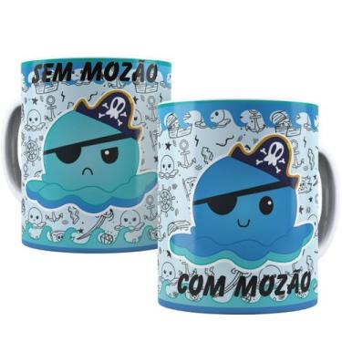 Imagem de Canecas de Porcelana Branca Personalizadas Polvo do Humor - Estampa Su