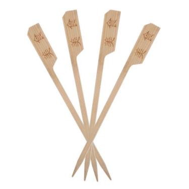Imagem de Espetinho Palito Kanji Petisco Festa Decorar Porção 100 Un - Oriental