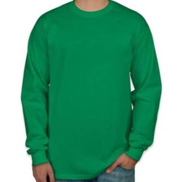 Imagem de Kit 3 Camiseta Básica infantil Menino e Menina Unisex  Manga Longa Mal