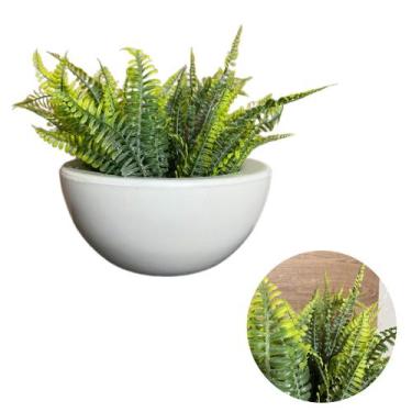 Imagem de Planta Artificial Samambaia Com Vaso Bacia Decoracao Casa - PlantaImpo