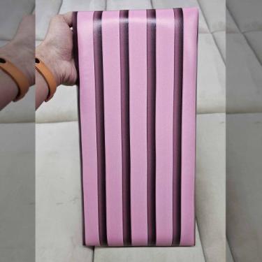 Imagem de Cabeceira Estofada Ripada Rosa 20x40 - GH Papel de Parede