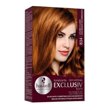 Imagem de Tonalizante Excllusiv Tom Haskell - Louro Claro Dourado Acobreado 834