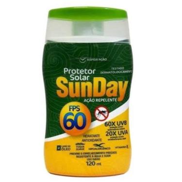 Imagem de Protetor Solar SunDay Fator 60 Ação Repelente 120ml