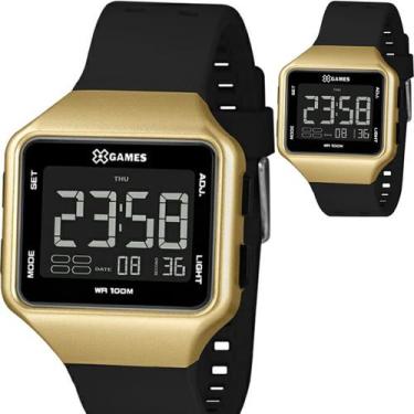 Imagem de Relógio X Games Masculino Digital Dourado com Preto XGPPD149 PXPX