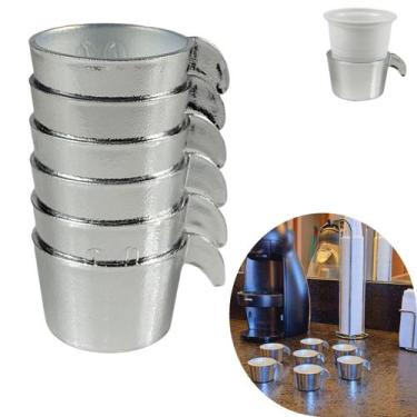 Imagem de Conjunto Copete 6 Porta Copos Descartavel Cantinho Cafe Plastico Croma